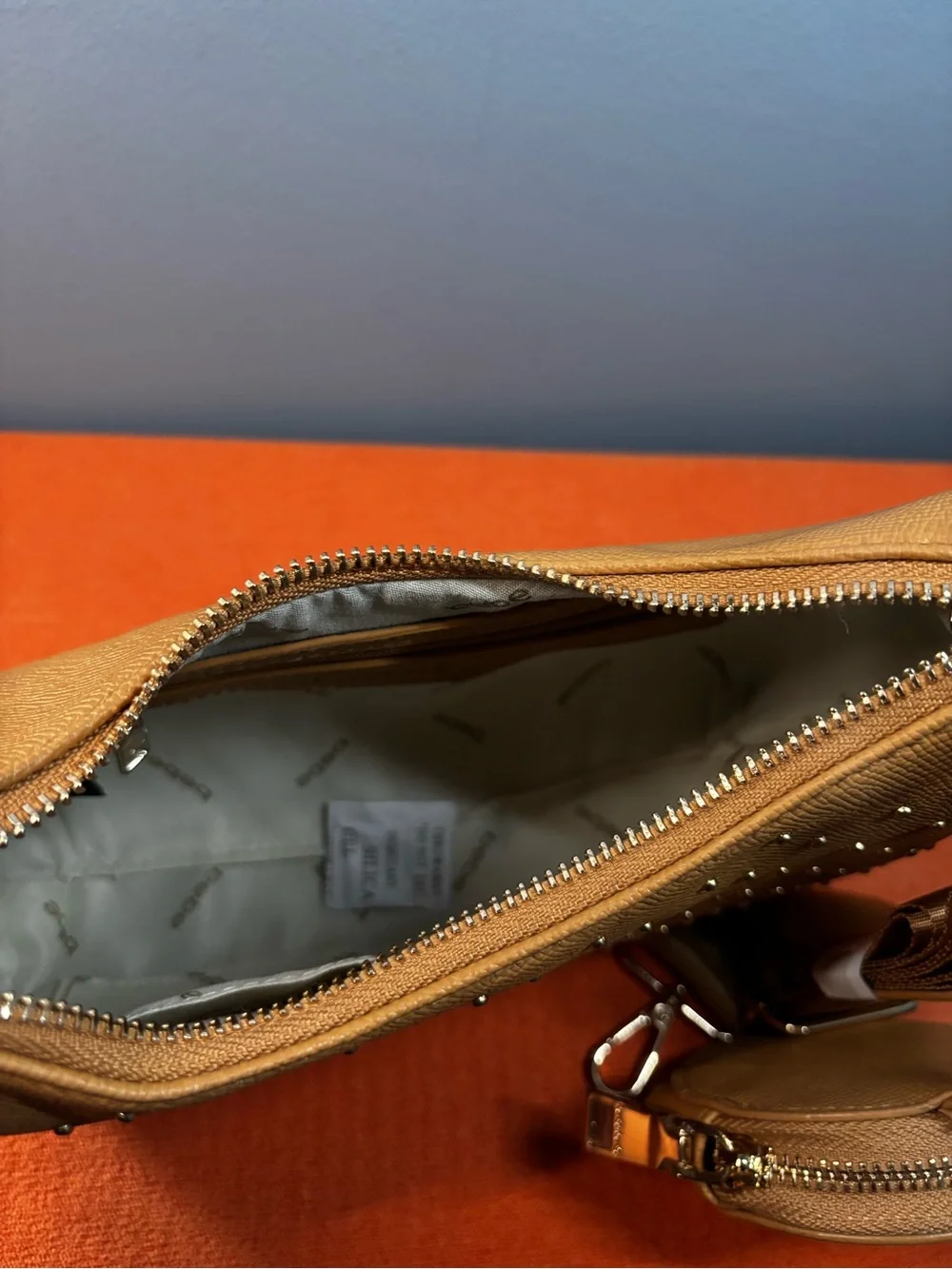 bebe Studded Shoulder Bag with Coin Pouch